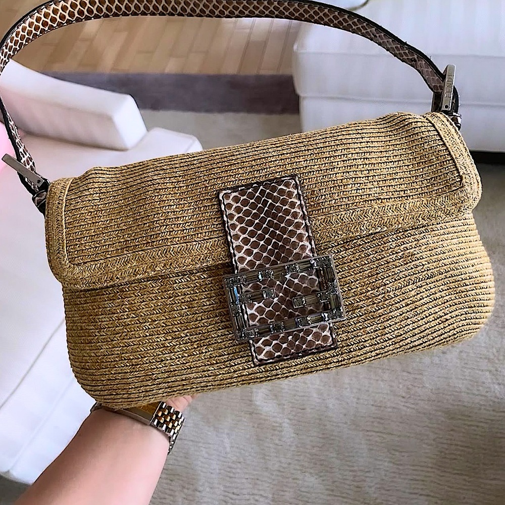 Fendi Vintage Raffia bag